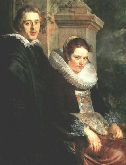 JORDAENS, Jacob Portrait of a Young Married Couple oil painting image